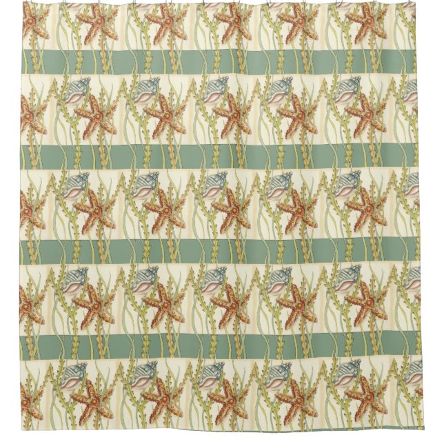 Cortina Para Chuveiro Grupo de Shell Multicolores (Frente)