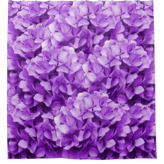 Cortina Para Chuveiro Hydrangea roxo