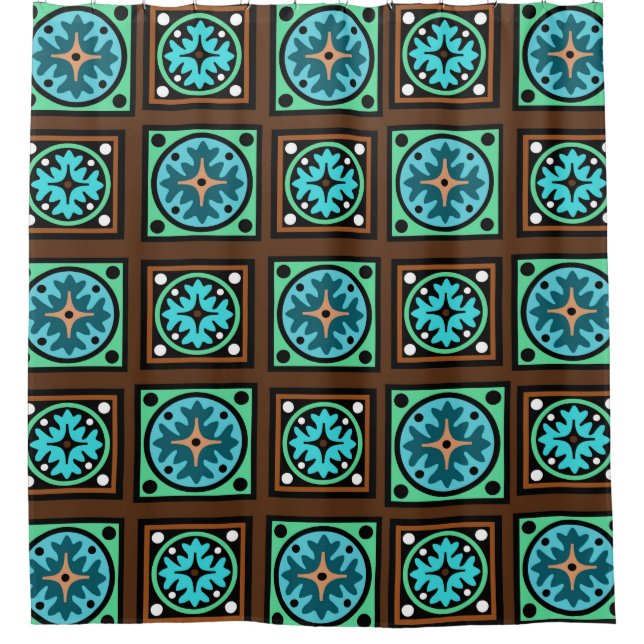 Cortina Para Chuveiro Impressão de matéria têxtil de Amish (Frente)