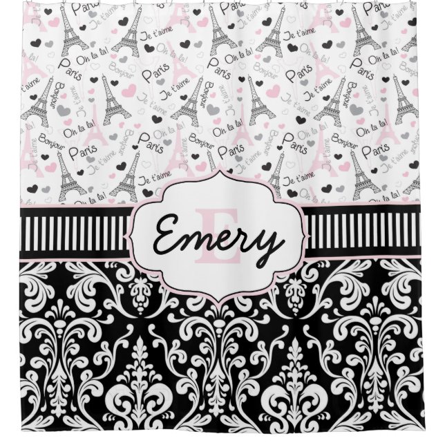 Cortina Para Chuveiro La do La de Paris Ooh (Frente)