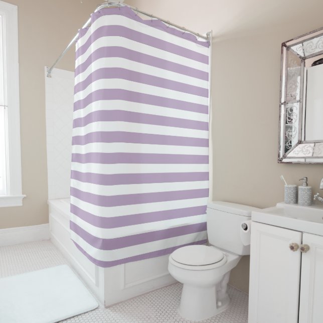 Cortina Para Chuveiro Lavanda Lilac-Roxo-Estanque (In Situ)