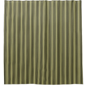 Cortina Para Chuveiro Listra dobro preta de tiquetaque do colchão Khaki