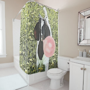 Cortina Para Chuveiro Maior que o Boer Kid Goat da Vida com Bubblegum