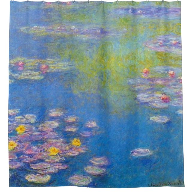 Cortina Para Chuveiro Monet Water Lily 1908 Fine Art (Frente)