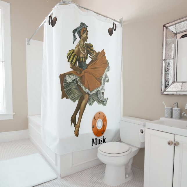 Cortina Para Chuveiro Música de cortina de chá (In Situ)