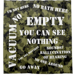 Cortina Para Chuveiro Não estou aqui