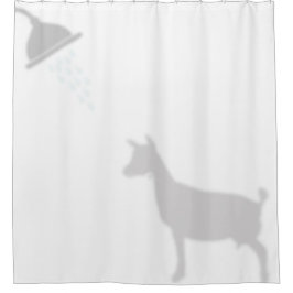 Cortina Para Chuveiro Nigeriano Dairy Goat Silhouette Shadow Buddie