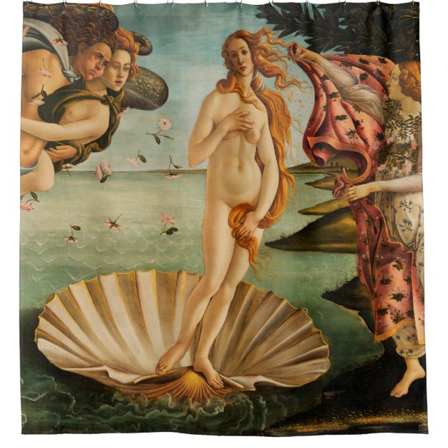 Cortina Para Chuveiro O nascimento de Botticelli de Venus (Frente)