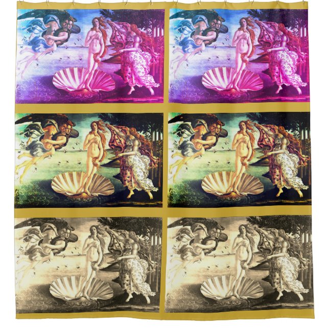 Cortina Para Chuveiro O nascimento de Venus (Frente)