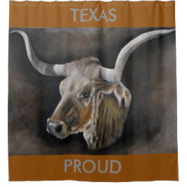 Cortina Para Chuveiro O Texas Longhorn