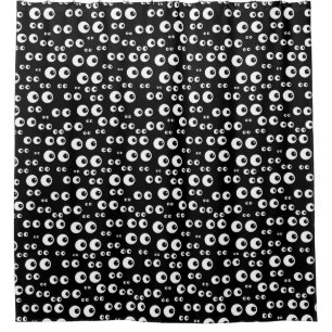 Cortina Para Chuveiro Olhos Googly dos desenhos animados do divertimento