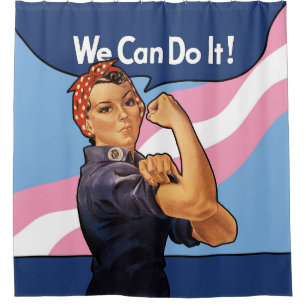 Cortina Para Chuveiro Orgulho do Transgender de Rosie