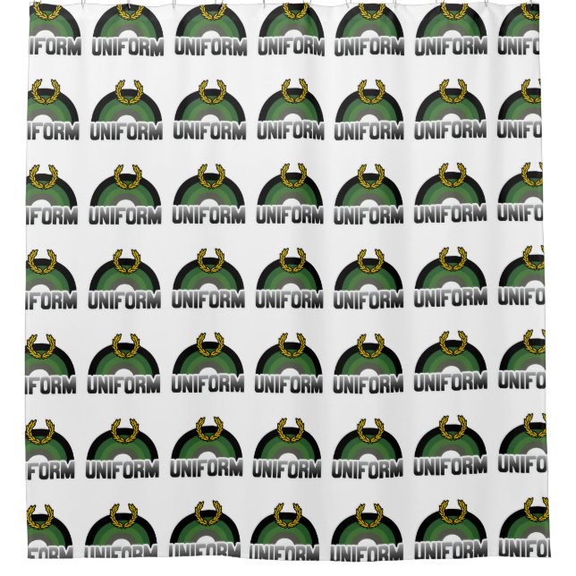 Cortina Para Chuveiro Orgulho Uniforme (Frente)