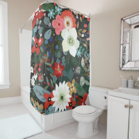 Ousado Floral Funky Chic Sombrio Moderno Vintage C