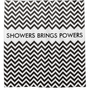 Cortina Para Chuveiro Padrão ZIGZAG - preto + seu histórico e suas ideia
