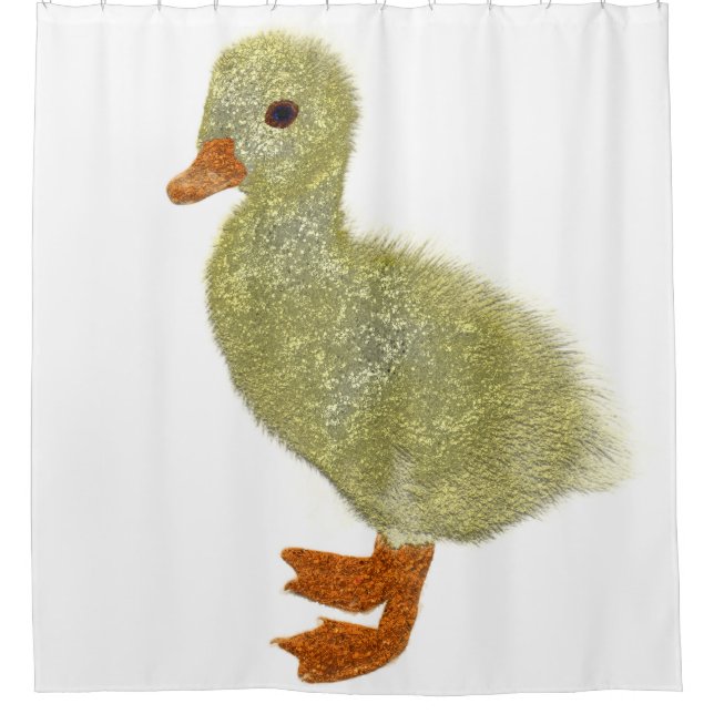 Cortina Para Chuveiro pato dourado (Frente)