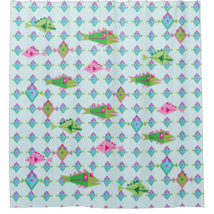 Cortina Para Chuveiro Peixes