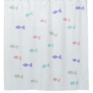 Cortina Para Chuveiro Peixes pequenos
