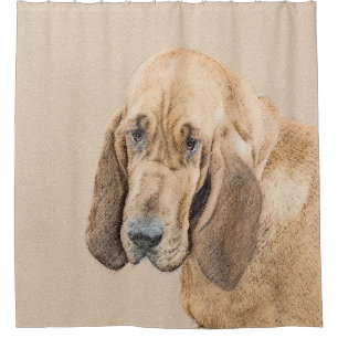 Cortina Para Chuveiro Pintura de galhões - Arte de Cachorro Original