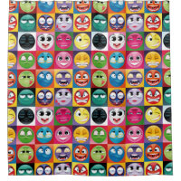 pop art emojis chá do banheiro