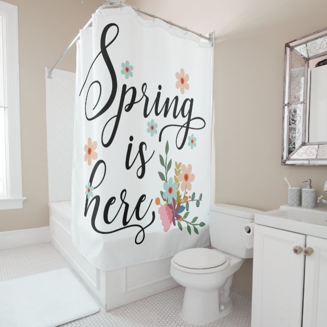 Cortina Para Chuveiro primavera está aqui (In Situ)