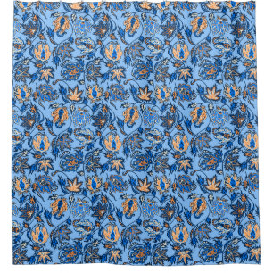 Cortina Para Chuveiro Protea Batik Hawaiian Tropical Floral