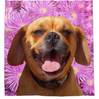 Cortina Para Chuveiro Puggle bonito