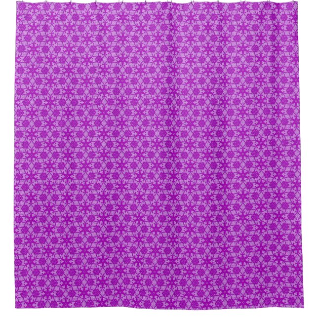 Cortina Para Chuveiro Renda antiga - roxo ametista (Frente)