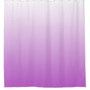 Cortina Para Chuveiro roxo do lilac do ombre do inclinação do Dois-tom