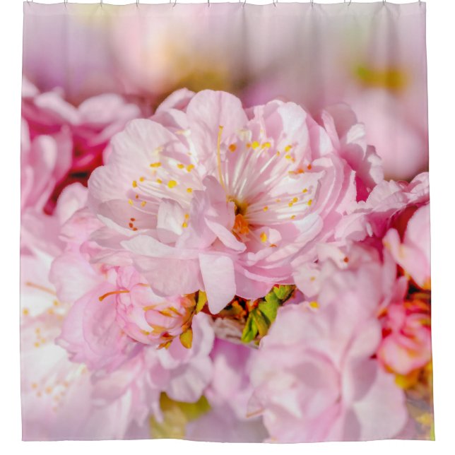Cortina Para Chuveiro Sakura Cherry FLower - Buquê de casamento (Frente)