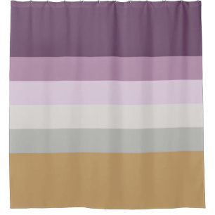 Cortina Para Chuveiro Seis cores - Cinza rosa violeta azul, cor-de-rosa,
