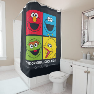 Cortina Para Chuveiro Sesame Street os miúdos legal originais