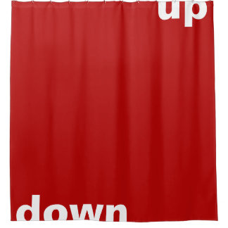 Cortina Para Chuveiro Simplesmente design "retângulo vermelho para baixo