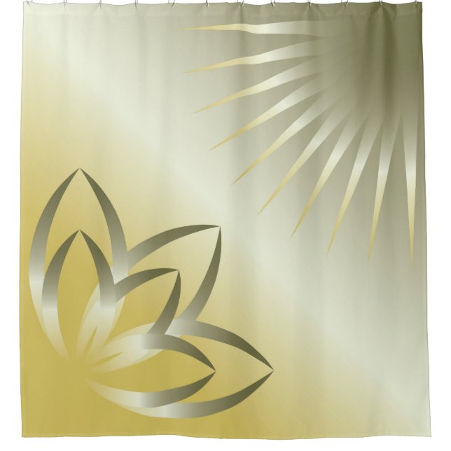 Cortina Para Chuveiro Sol e flor (Frente)