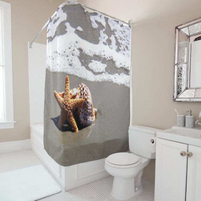 Cortina Para Chuveiro Starfish E Shell (In Situ)