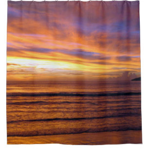 Cortina Para Chuveiro SUNSET na PRAIA
