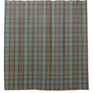 Cortina Para Chuveiro Tartan da caça de Fraser do clã resistido