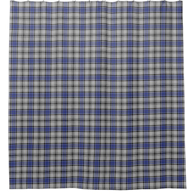 Cortina Para Chuveiro Tartan escocês da herança de Hannay do clã (Frente)