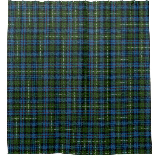 Cortina Para Chuveiro Tartan escocês da herança de MacKenzie do clã (Frente)