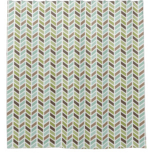 Cortina Para Chuveiro Terras Terrenas Hernais Herringbone Design