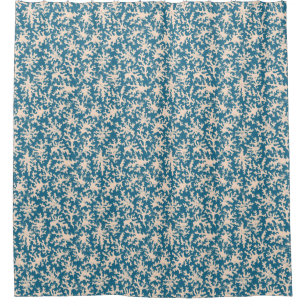 Cortina Para Chuveiro Teste padrão coral bonito