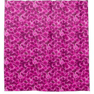Cortina Para Chuveiro Teste padrão gráfico moderno da dália, roxo