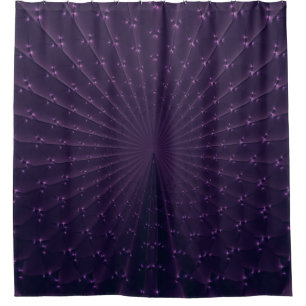 Cortina Para Chuveiro Teste padrão roxo escuro da pena do pavão do