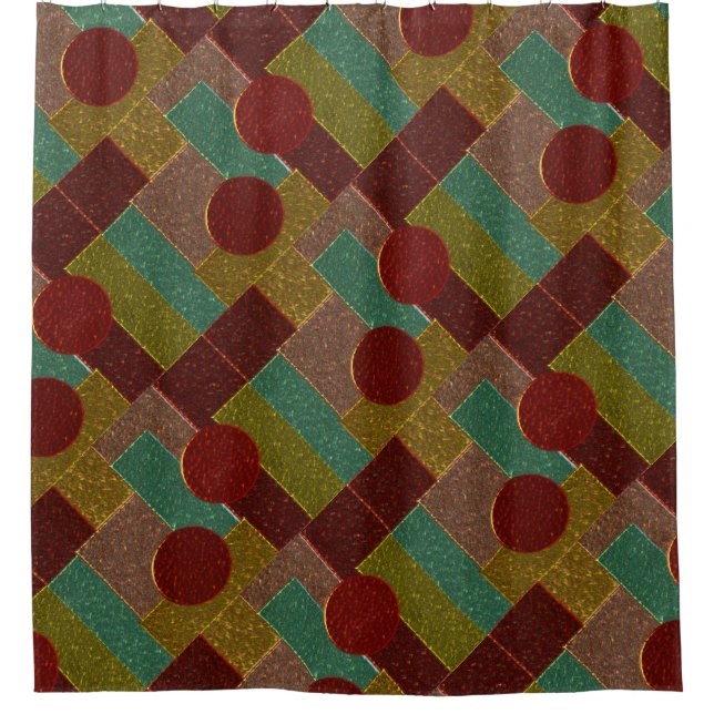 Cortina Para Chuveiro textura de bronze metal (Frente)