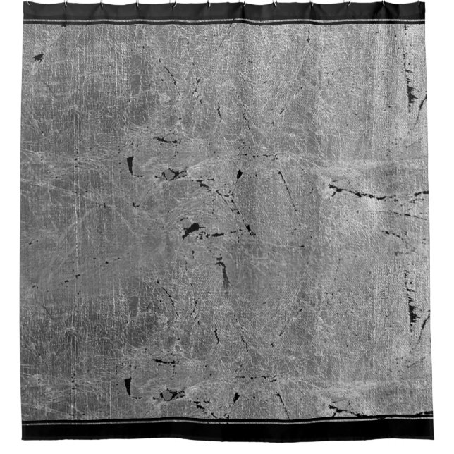 Cortina Para Chuveiro Textura de Concreto com Grumidade da cinza (Frente)