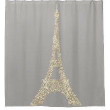 Torre Eiffel Paris Faux Glam Dourado Cristais de C