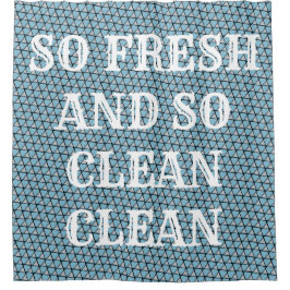 Cortina Para Chuveiro Triângulos azuis