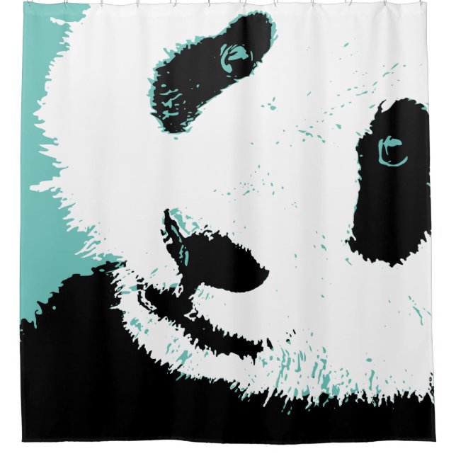Cortina Para Chuveiro triste panda (Frente)