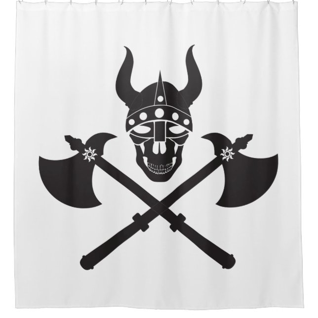Cortina Para Chuveiro Viking emblem (Frente)