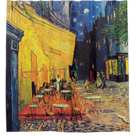 Cortina Para Chuveiro Vincent Van Gogh - Café Terrace À Noite Bons Art